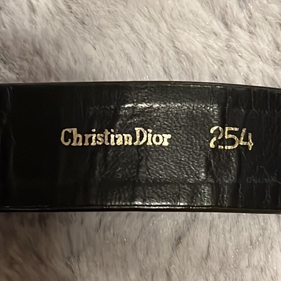 Vintage Christian Dior Agate Leather Belt - Picture 6 of 9